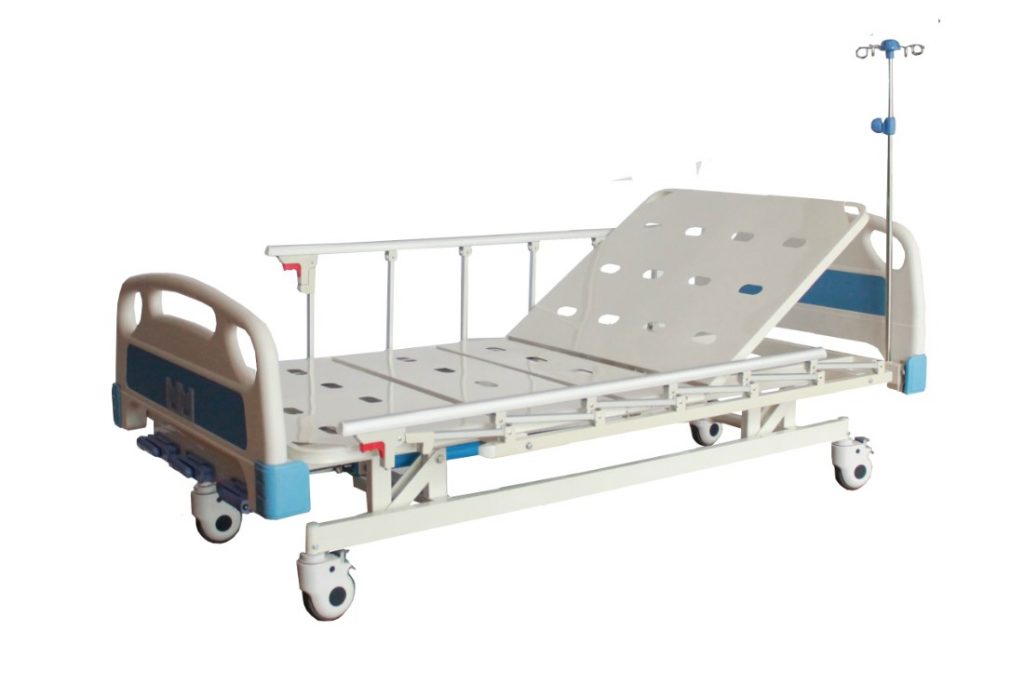 3 crank manual high quality hospital bed/patient bed/patient bed