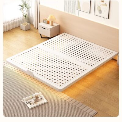 2025 Floating Stainless Steel Platform Bed Frame Without Headboard for Home