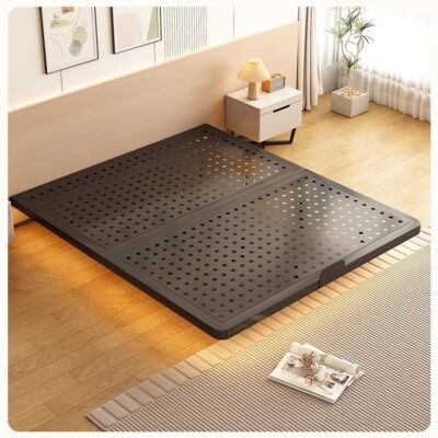 2025 Floating Stainless Steel Platform Bed Frame Without Headboard for Home