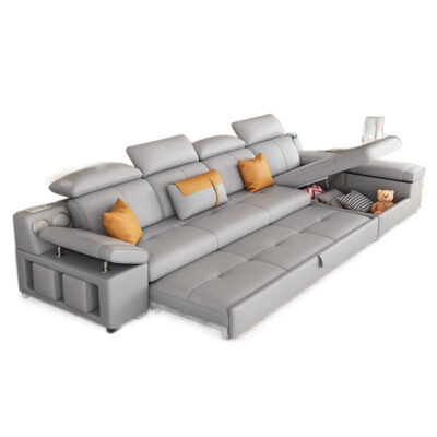 2025 extendable chaise multifunctional sofa bed for small living rooms