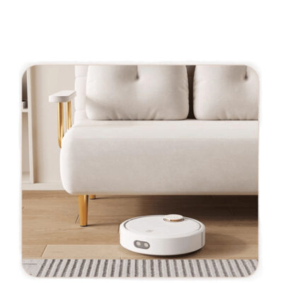 Creamy foldable multifunctional sofa bed for small apartments and rentals