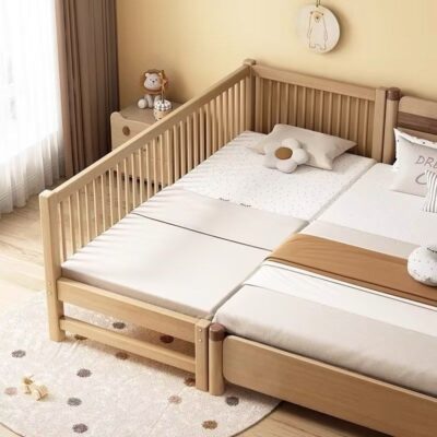 DIY Baby Cradle Knitting Kit with Chunky Yarn and Fabric Strips