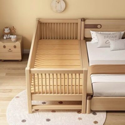 DIY Baby Cradle Knitting Kit with Chunky Yarn and Fabric Strips