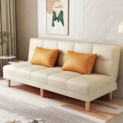 Economical foldable lazy sofa bed for rental apartments, multifunctional design