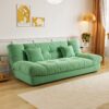 Modern creamy cloud style foldable sofa bed for small spaces