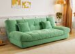 Modern creamy cloud style foldable sofa bed for small spaces