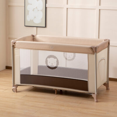Portable Foldable Baby Crib with Mosquito Net for Newborns and Toddlers