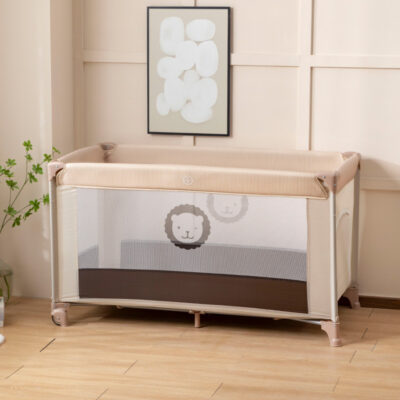 Portable Foldable Baby Crib with Mosquito Net for Newborns and Toddlers