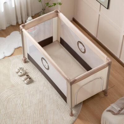Portable Foldable Baby Crib with Mosquito Net for Newborns and Toddlers