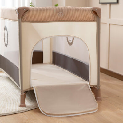 Portable Foldable Baby Crib with Mosquito Net for Newborns and Toddlers