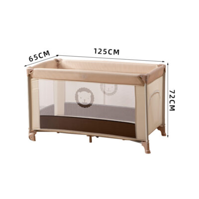 Portable Foldable Baby Crib with Mosquito Net for Newborns and Toddlers