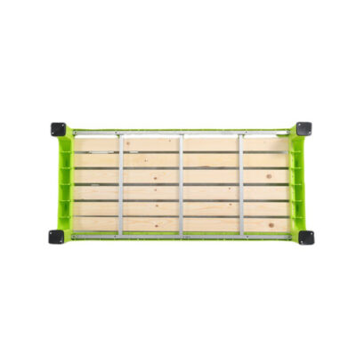 Thickened plastic baby crib for kindergarten and school nap time with cartoon design

