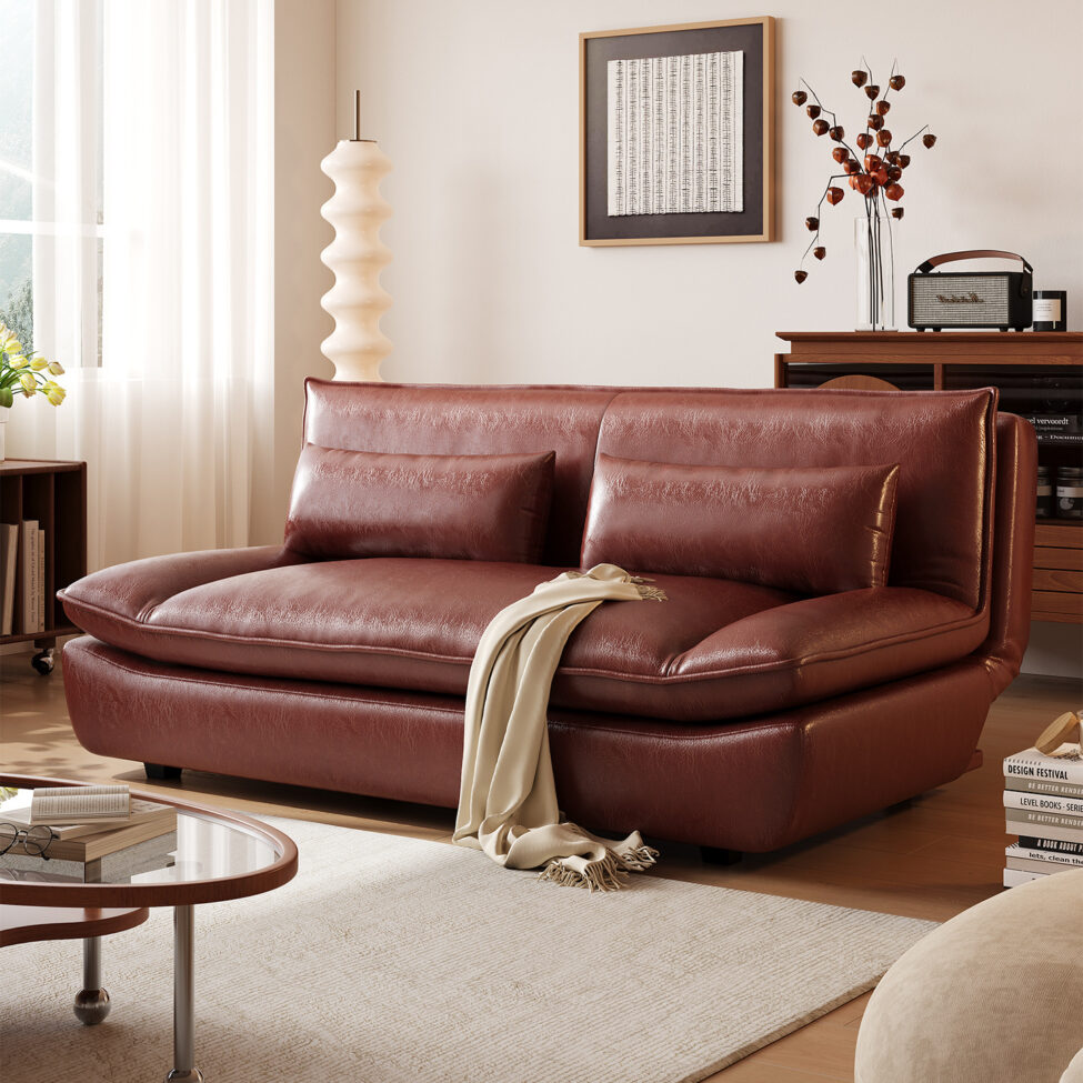 Vintage sailboat style multifunctional foldable sofa bed for small living rooms