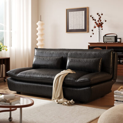 Vintage sailboat style multifunctional foldable sofa bed for small living rooms