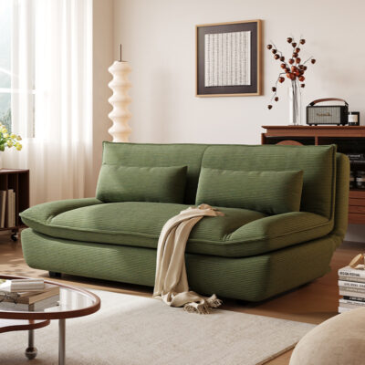 Vintage sailboat style multifunctional foldable sofa bed for small living rooms