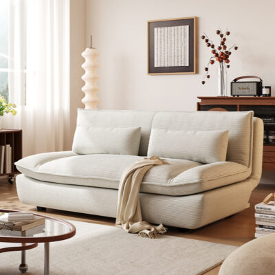 Vintage sailboat style multifunctional foldable sofa bed for small living rooms