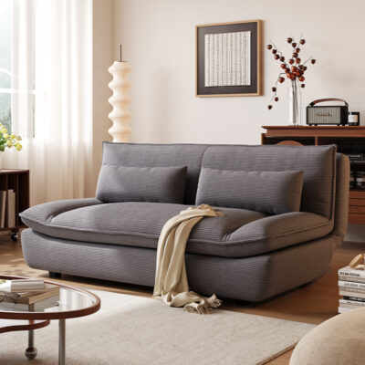 Vintage sailboat style multifunctional foldable sofa bed for small living rooms