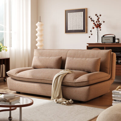 Vintage sailboat style multifunctional foldable sofa bed for small living rooms