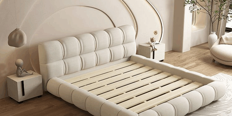 solid wood king size bed frame