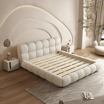 solid wood king size bed frame