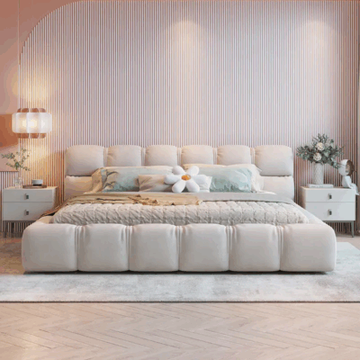 solid wood king size bed frame