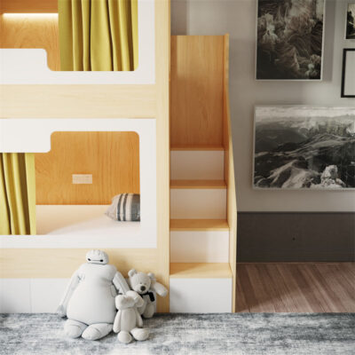 Custom capsule bunk bed metal frame