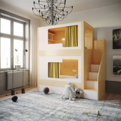 Custom capsule bunk bed metal frame
