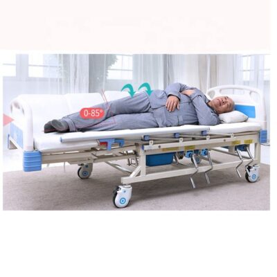 hand-operated hospital bed for elderly