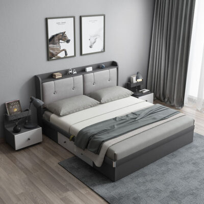 wooden beds with storage