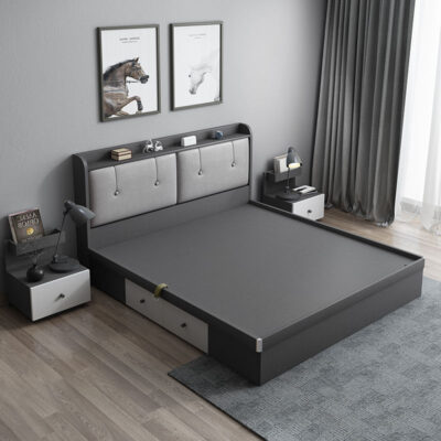wooden beds with storage