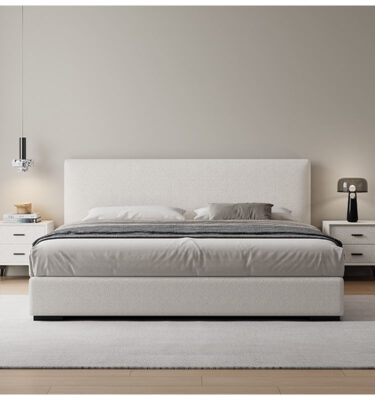 storage bed frame with gas lift