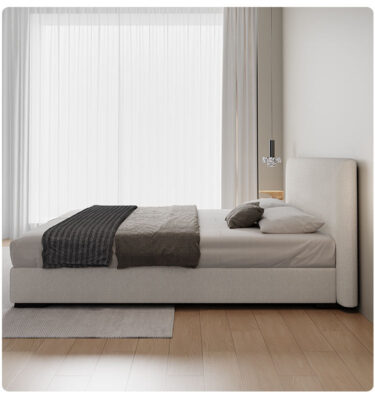 storage bed frame with gas lift