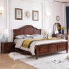 Traditional mahogany wood bed