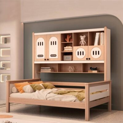children's wooden loft bunk bed