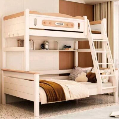 children's wooden loft bunk bed