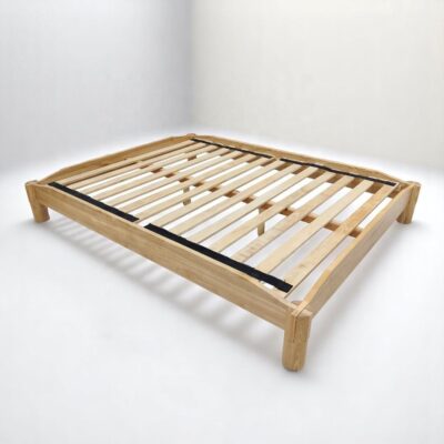 Minimal Rubber Wood Bed Frame