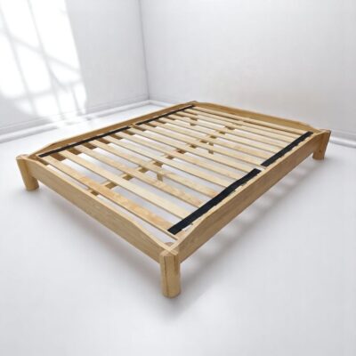 Minimal Rubber Wood Bed Frame