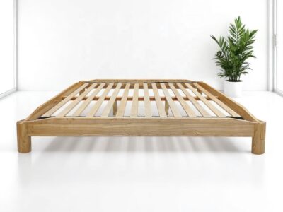 Minimal Rubber Wood Bed Frame