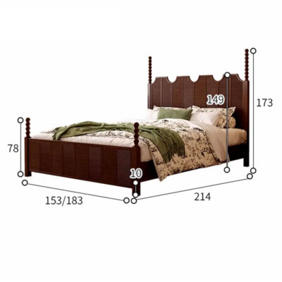 Modern customized wooden bed