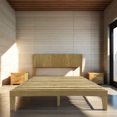 Modern Solid Wood Bed Frame