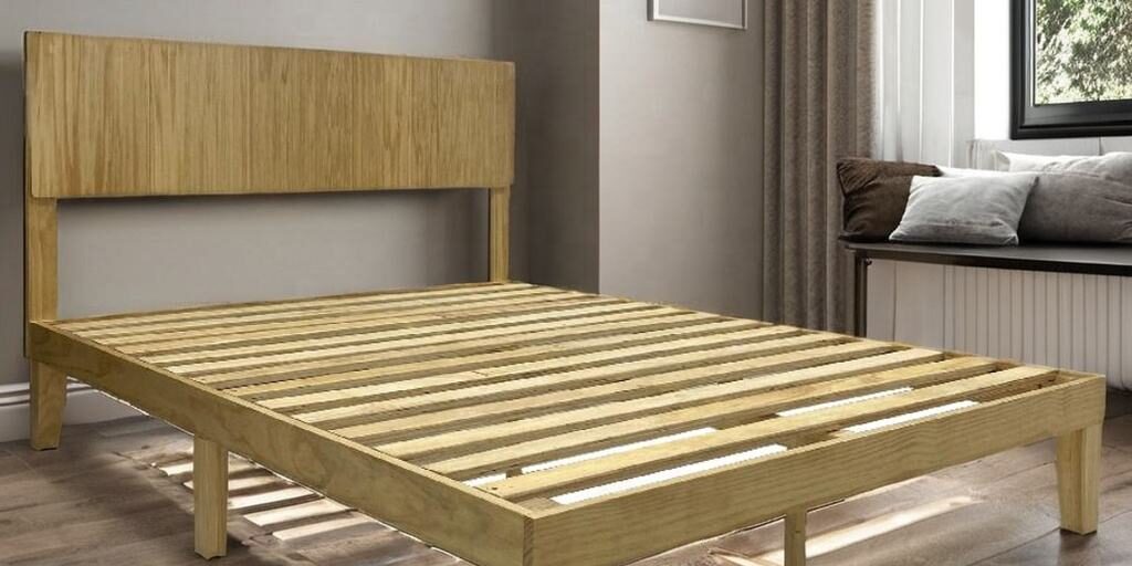 Modern Solid Wood Bed Frame