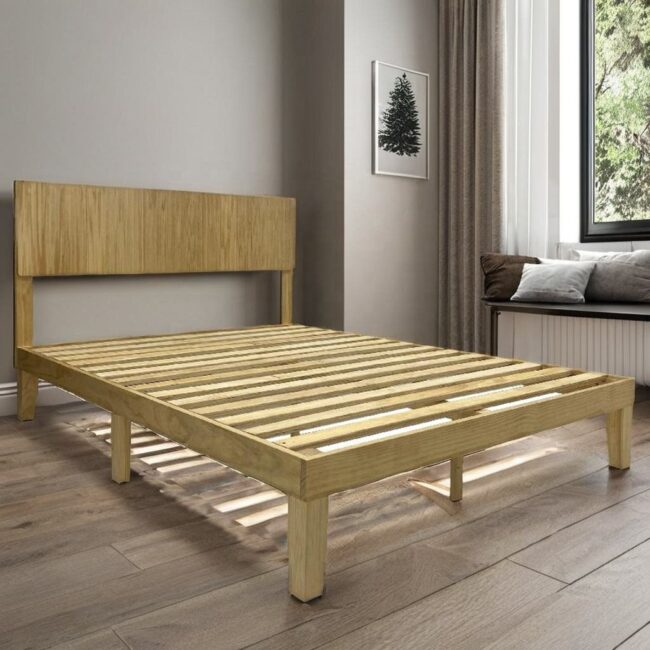 Modern Solid Wood Bed Frame