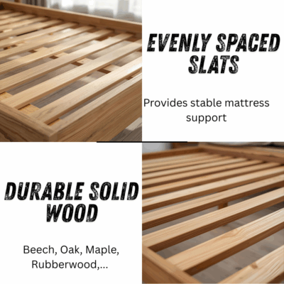 Premium Solid Wood Platform Bed Frame