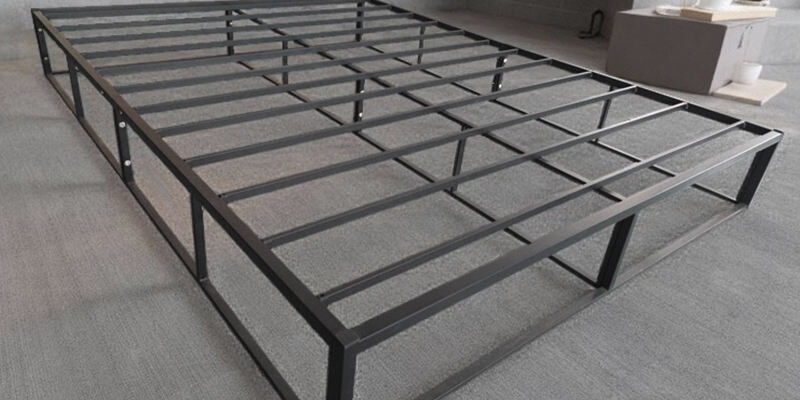 Metal Bed Frame with Slat Base