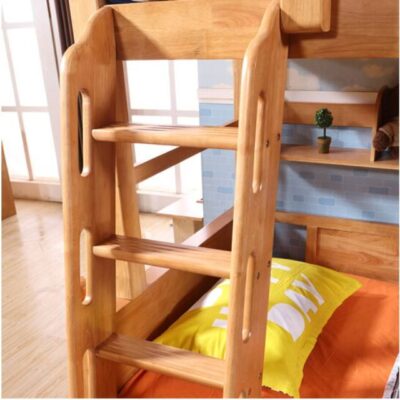 Rustic solid wood bunk beds