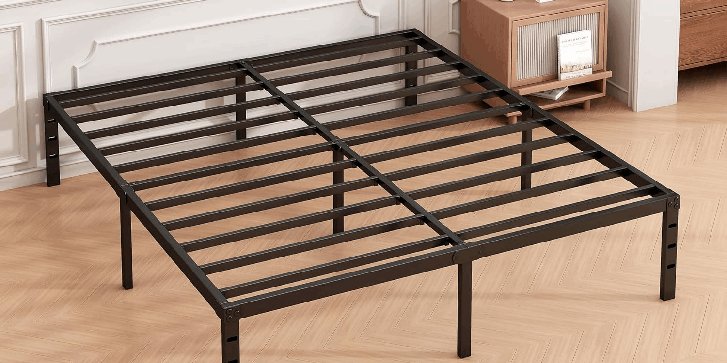 Quick assembly metal platform bed frame