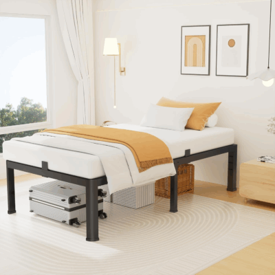 Quick assembly metal platform bed frame